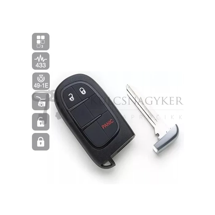 JEEP CHEROKEE 2014- KOMPLETT ID49 433MHZ   CY24P21 (SILCA)