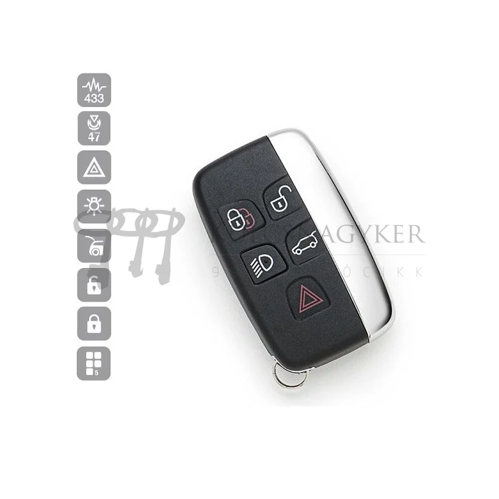 LAND ROVER FREELANDER, RANGE ROVER, DISCOVERY 4+1 GOMBOS 433MHZ ID47 HU101P11 (SILCA)