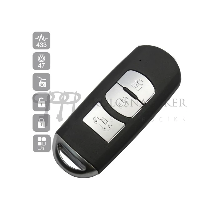 MAZDA 3 GOMBOS  2,3,6, CX-5,MX-5, ID47 KEYLESS GO MAZ25RP31 (SILCA)