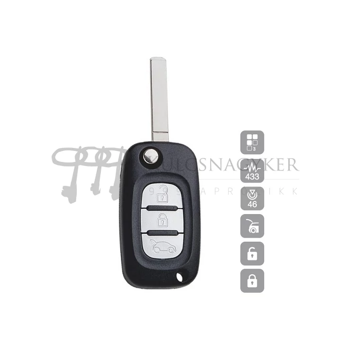RENAULT 3 gombos CLIO 3,KANGOO,MASTER VA2R01 (Silca)