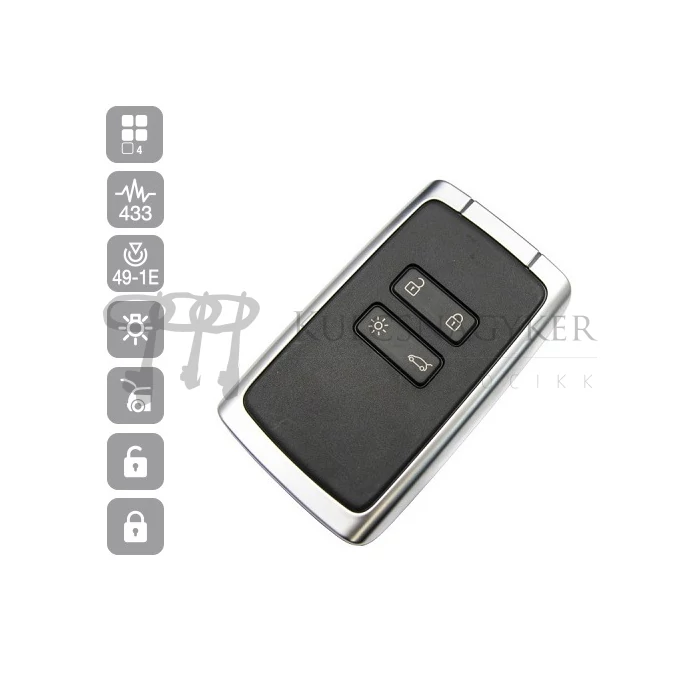 RENAULT MEGANE 4,TALISMAN, ESPACE 5 ÚJ 433MHZ PCF7953M