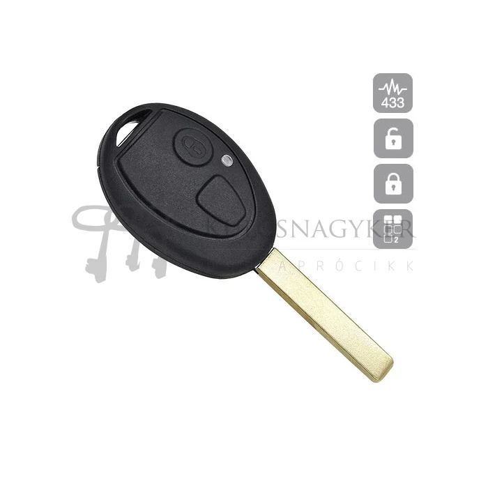 ROVER 75 / MINI KOMPLETT KULCS 433MHZ PCF7935