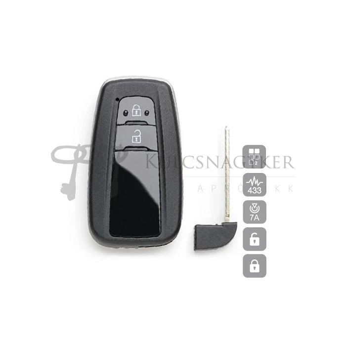 TOYOTA C-HR KEYLESS GO 2 GOMBOS ID7A TOY53AP18 (SILCA)