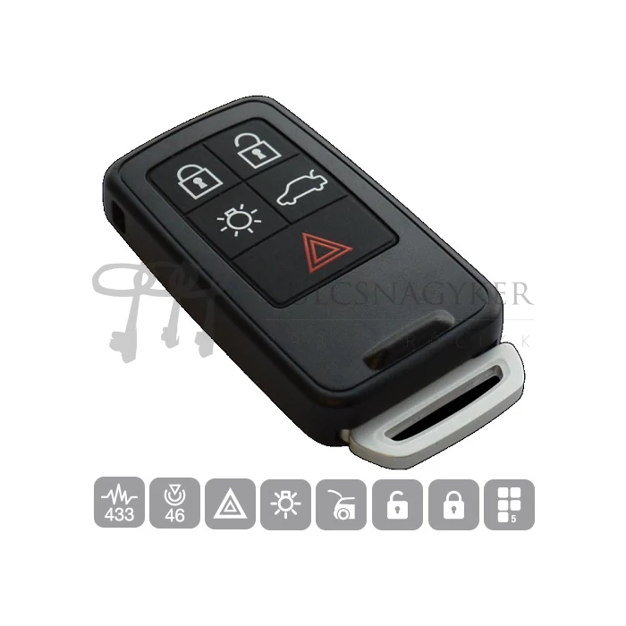 VOLVO Komplett 5 GOMBOS ID46 433Mhz HU152S16 SILCA