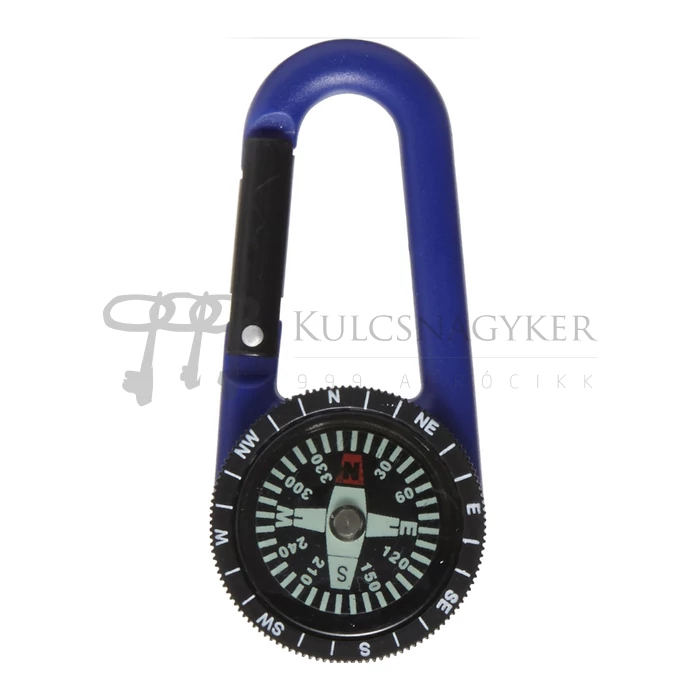 Kulcstartó - Iránytűs karabiner vegyes színekben