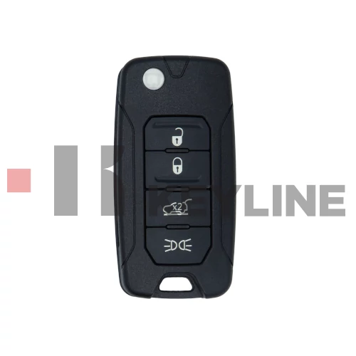 JEEP Compass, Renegade 4 gombos bicskakulcs ID48 FCA008 (Keyline)