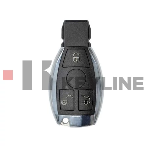 MERCEDES 3 gombos komplett bedgós kulcs MCR001 (Keyline)