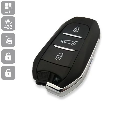 CITROEN C4,PICASSO, DS5, 3 gombos 433MHz PCF7945 ID46 KEYLESS