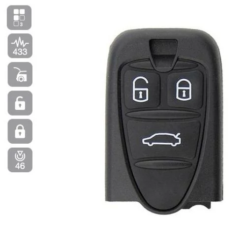 ALFA ROMEO 3 GOMBOS 159 KOMPLETT KULCS 433MHZ ID46 PCF7341