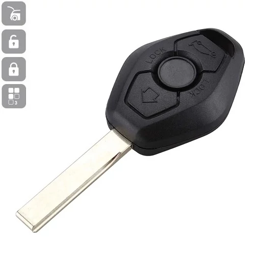 BMW komplett kulcs 3 gombos (HU92) EWS PCF7935 434 MHZ