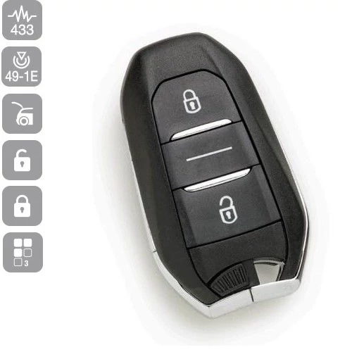 CITROEN C4, JUMPY, VIVARO, 508,5008,3008, EXPERT, 3 GOMBOS KEYLESS GO VA-P36 (SILCA)