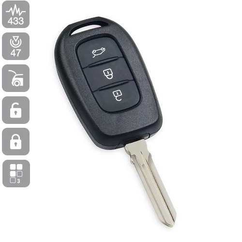 DACIA 3 gombos bicskakulcs 7961M 4A MEGANE, CAPTUR,KADJAR,SYMBOL 2012-2016 GYÁRI!!!