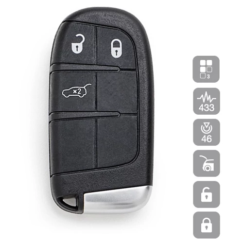 FIAT FREEMONT, JEEP GRAND CHEROKEE KEYLESS GO 3 GOMBOS ID46 CY24AP28 (SILCA)