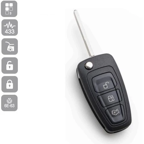FORD 3 gombos C,SMAX,ID63 BICSKA HU101AR24 (Silca)