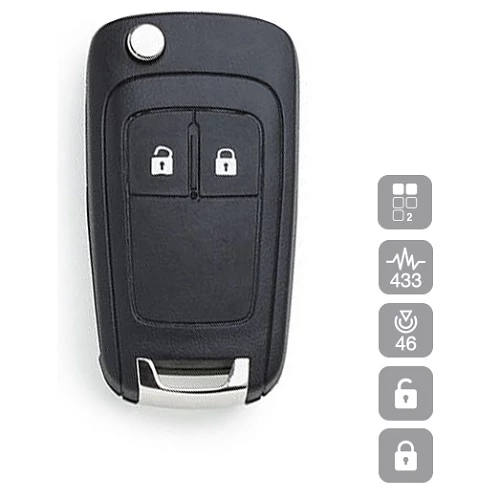 OPEL TÁV Corsa-D MERIVA-B 433MHZ ID46 PCF7941