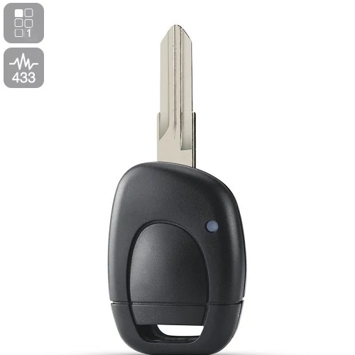 RENAULT CLIO II -2000-ig PCF7946 433MHZ 1 gombos komplett