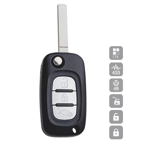 RENAULT 3 gombos CLIO 3,KANGOO,MASTER VA2R01 (Silca)
