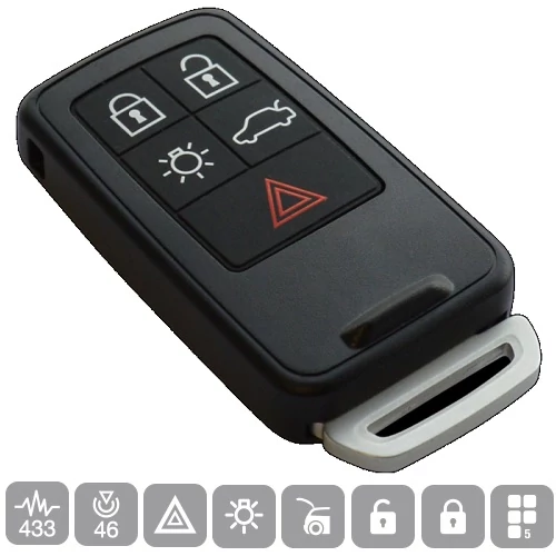 VOLVO Komplett 5 GOMBOS ID46 433Mhz HU152S16 SILCA