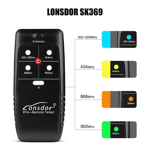 Frekvencia teszter LONSDOR 315 MHZ-868 MHZ+infra