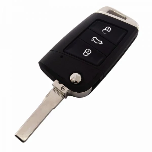 VW BICSKAKULCS ÚJ 3 gombos MQB HU66