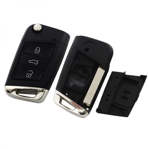 VW BICSKAKULCS ÚJ 3 gombos MQB HU162T