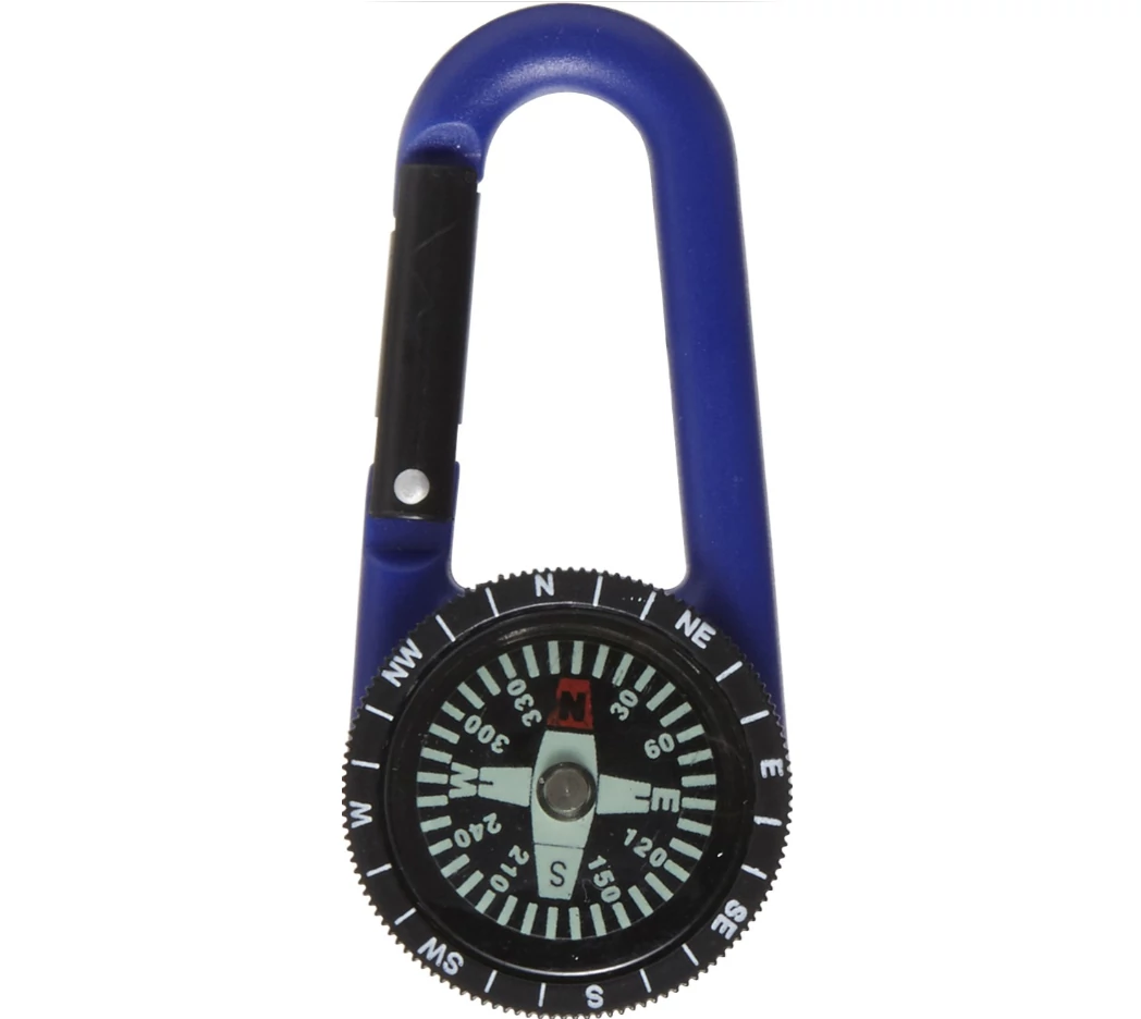 Kulcstartó - Iránytűs karabiner vegyes színekben